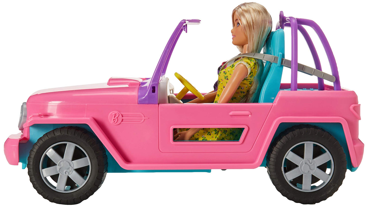 Barbie Estate Jeep with Doll and Friend Toys for Girls Ages 3 and Up