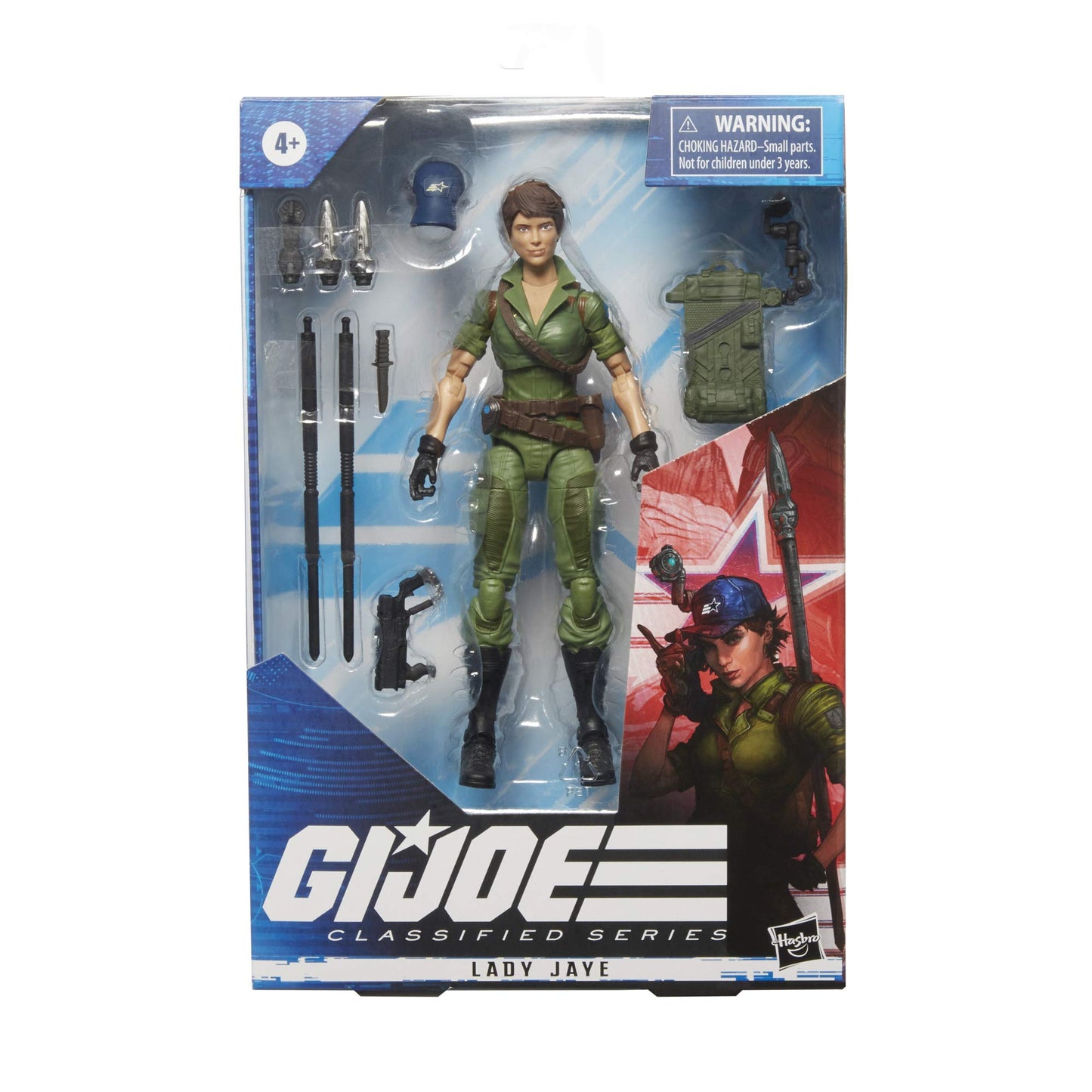 G.I. Joe Classified Series Lady Jaye Action Figure 25 Collectible Premium Toy with Multiple Accessories 6-Inch Scale with Custom Package Art