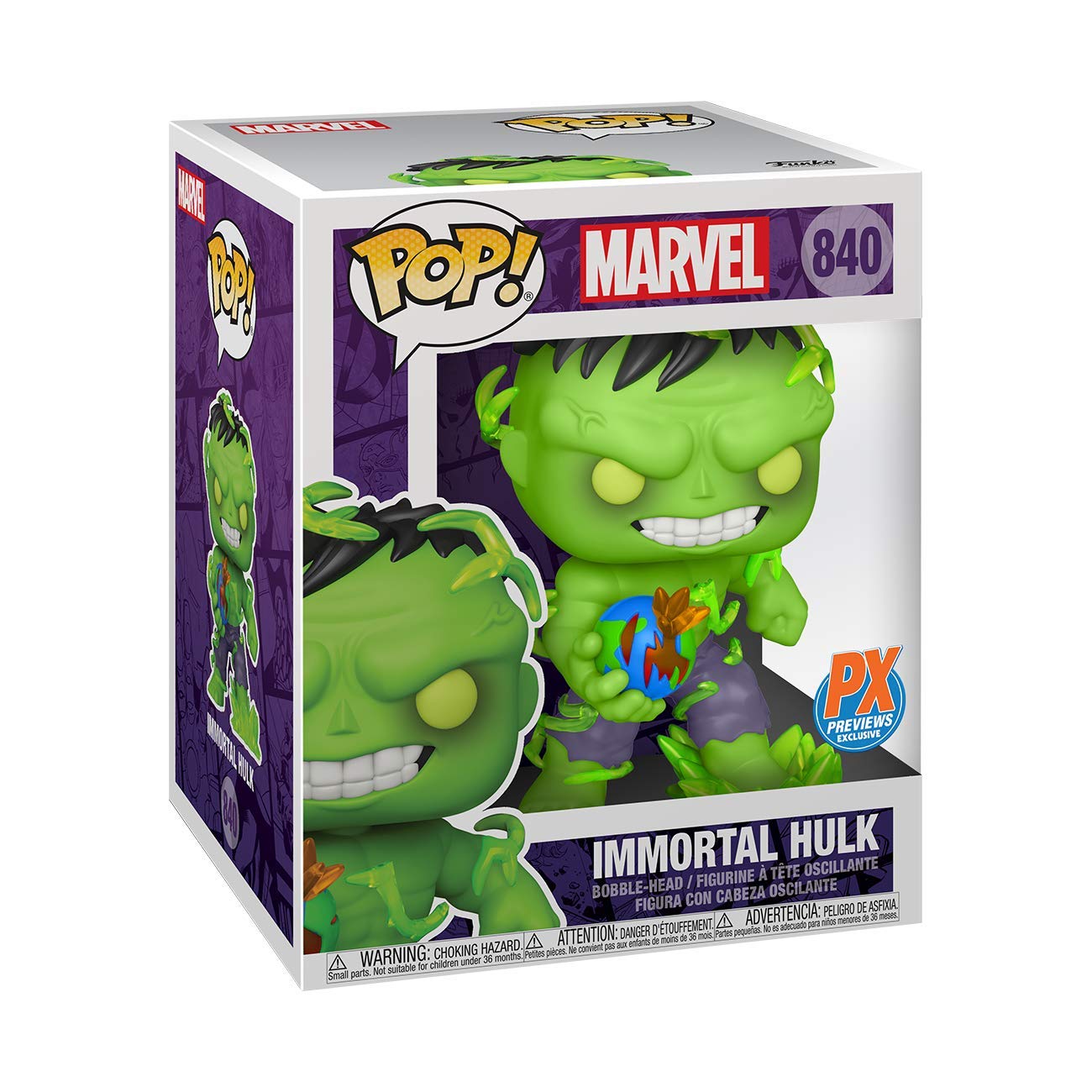 Funko Pop! Marvel Super Heroes: The Immortal Hulk 6" Deluxe Vinyl Figure, Multicolor