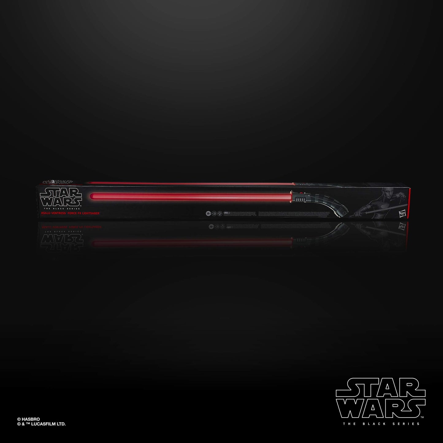 Star Wars The Black Series Asajj Ventress Force FX Lightsaber with LEDs and Sound Effects, Collectible Roleplay Item for Ages 14 and Up