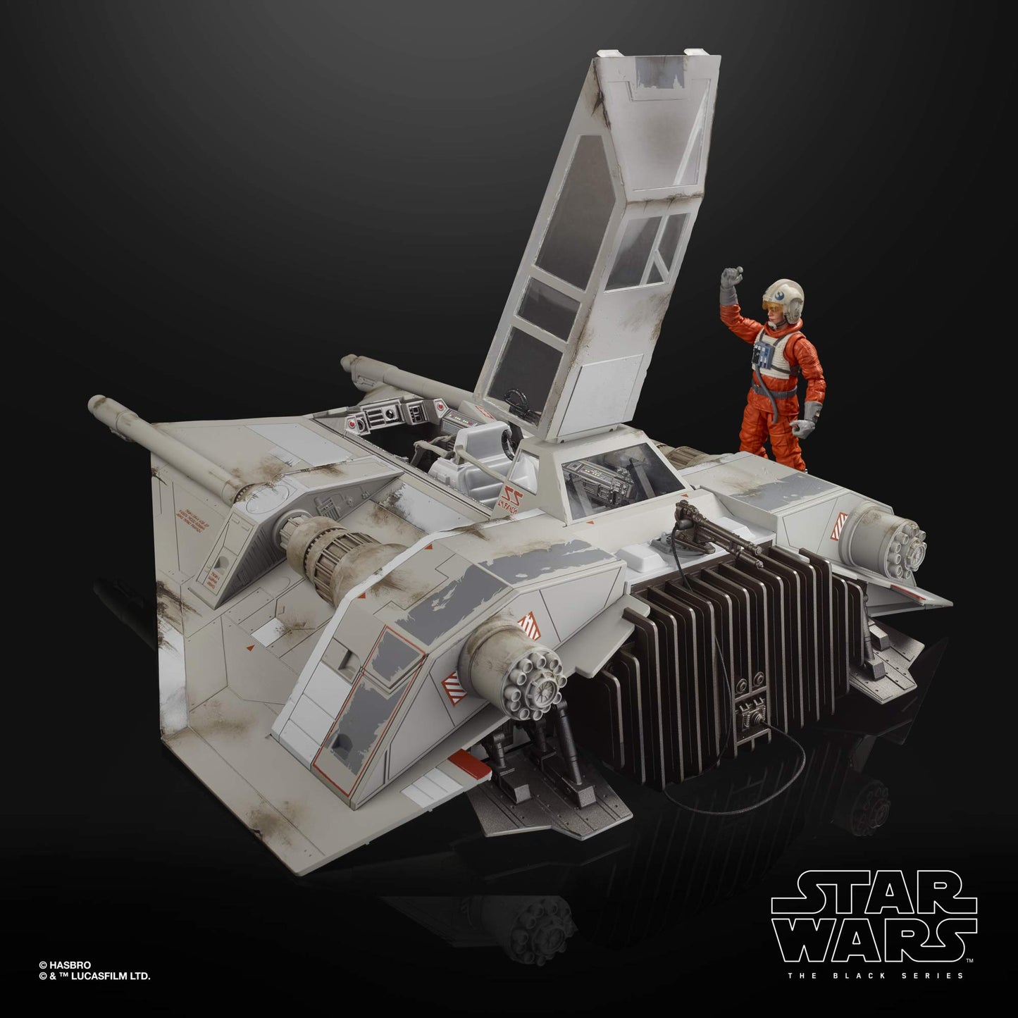 Star Wars The Black Series Snowspeeder Vehicle with Dak Ralter Figure 6 Inch Scale Star Wars: The Empire Strikes Back Collectible Toys