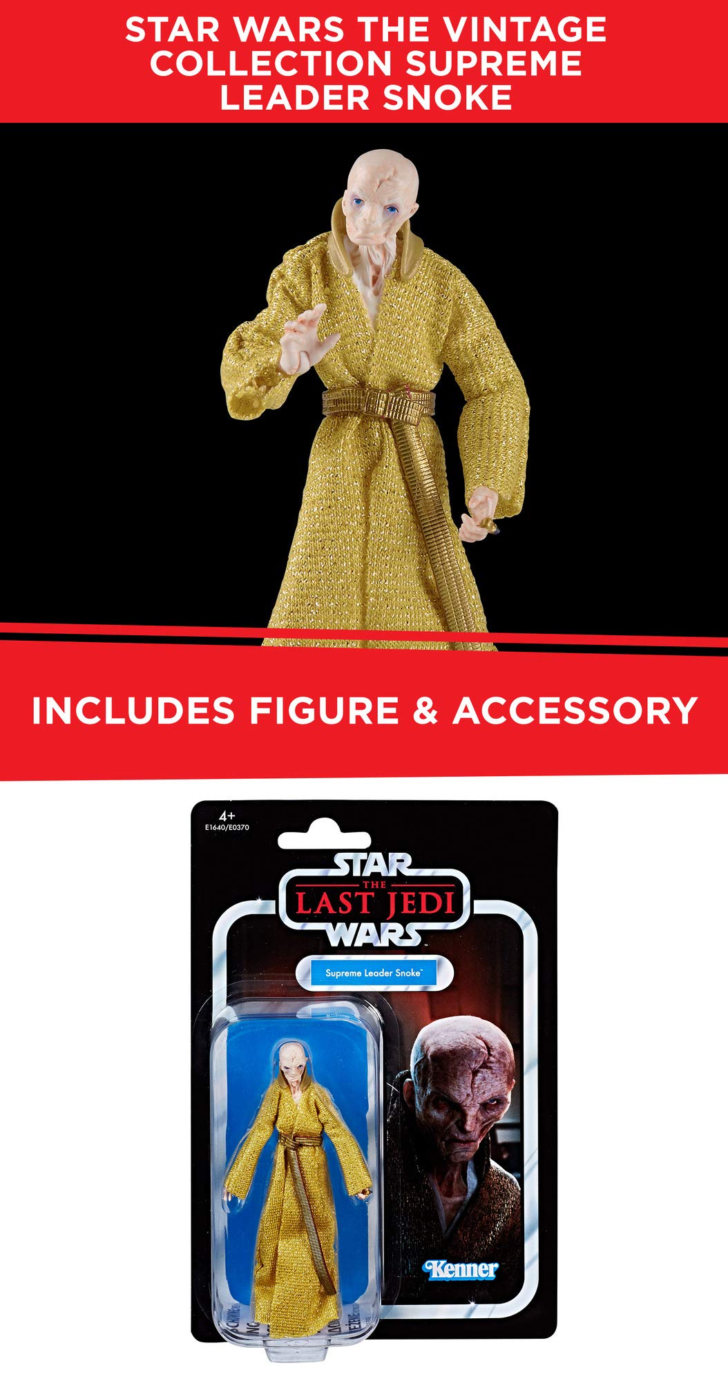 Star Wars The Vintage Collection Supreme Leader Snoke 3.75-Inch Action Figure