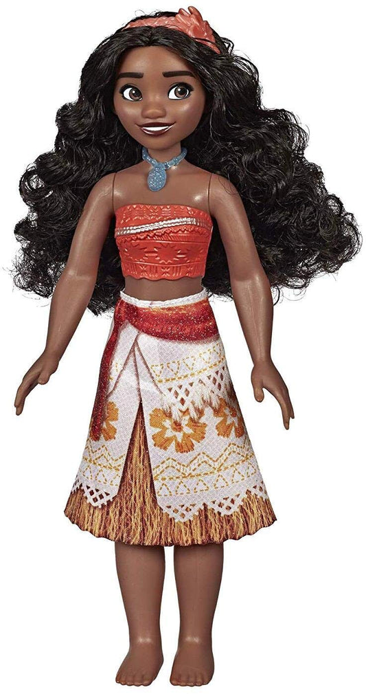 Disney Princess Moana of Oceania Fashion Doll with Skirt That Sparkles, Headband, and Necklace, Toy for 3 Year Olds and Up