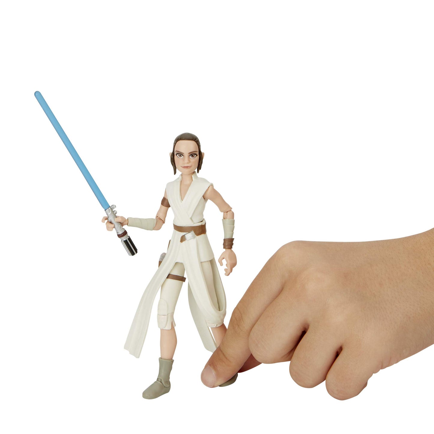 Hasbro Star Wars Galaxy of Adventures Star Wars: The Rise of Skywalker Rey 5-Inch-Scale Action Figure Toy with Fun Lightsaber Action Move