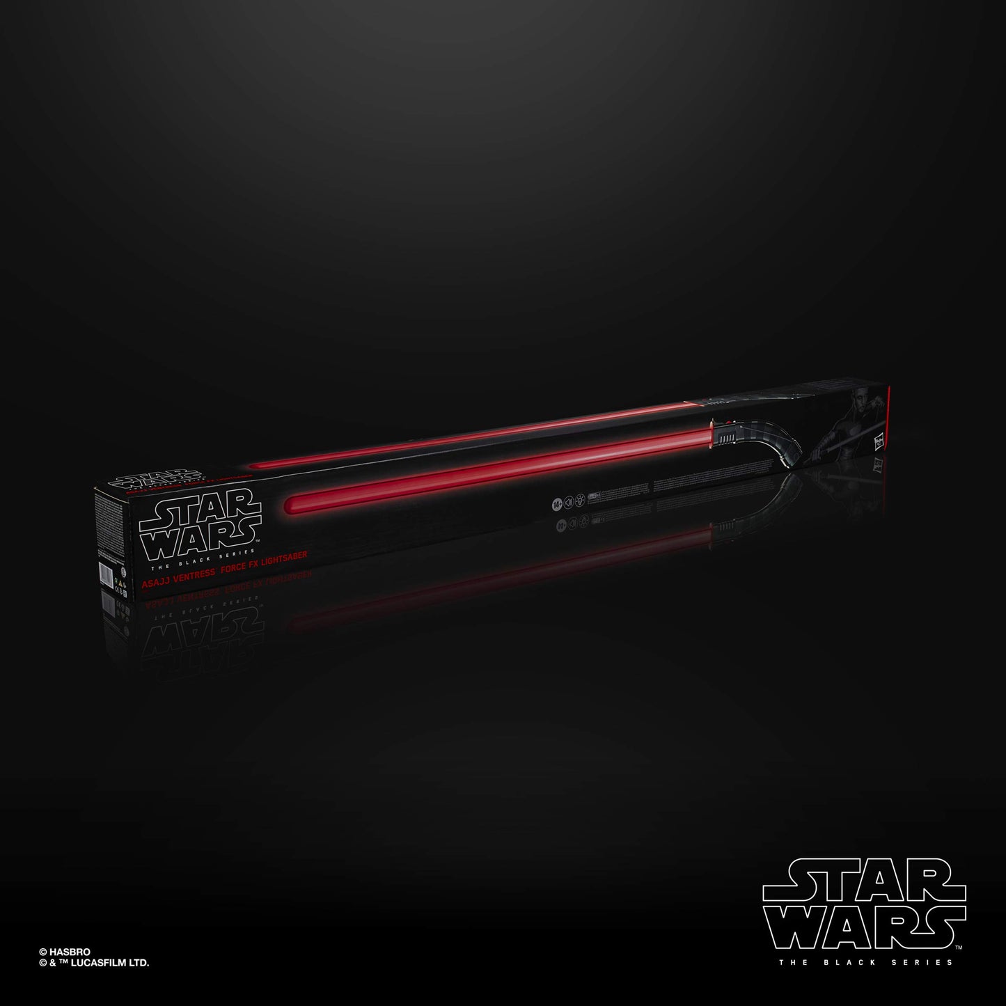 Star Wars The Black Series Asajj Ventress Force FX Lightsaber with LEDs and Sound Effects, Collectible Roleplay Item for Ages 14 and Up