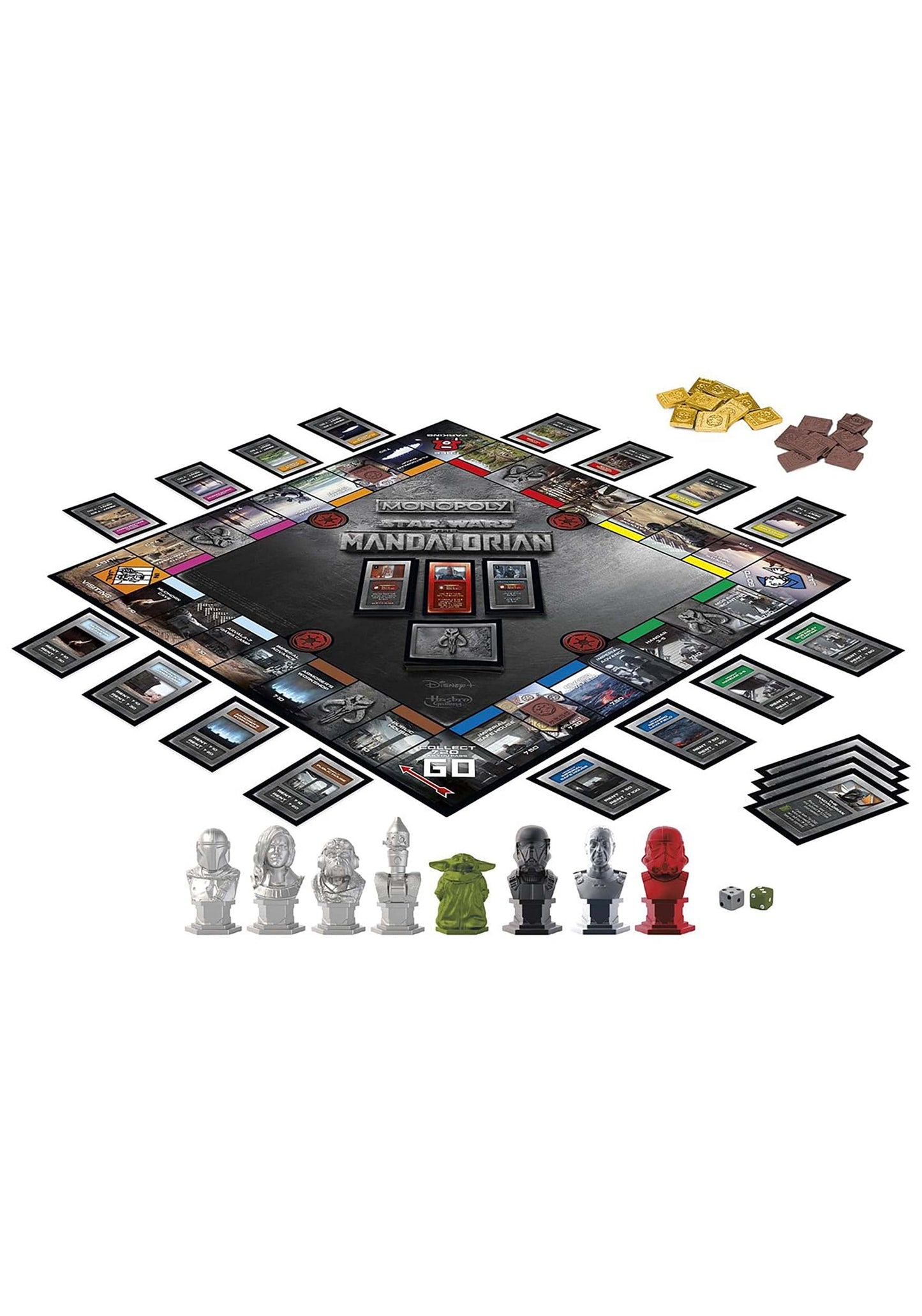 Star Wars The Mandalorian Monopoly Collector's Edition with Retro Remnant Stormtrooper Action Figure