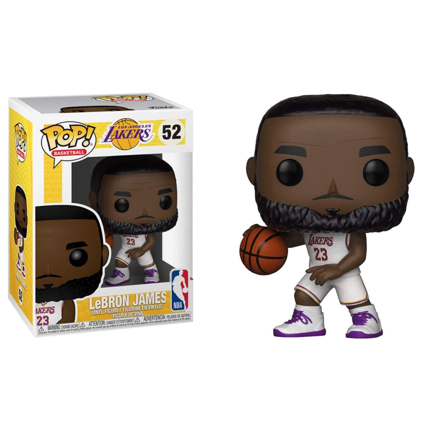 FUNKO POP! NBA: Lakers - Lebron James (White Uniform)