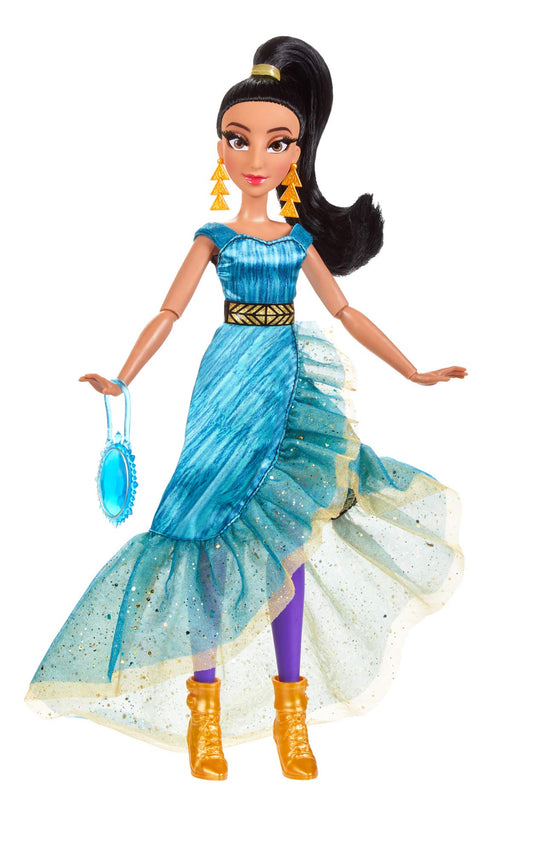 Disney Princess Style Series Jasmine Fashion Doll, Contemporary Style Dress, Earrings, Purse, and Shoes, Toy for Girls