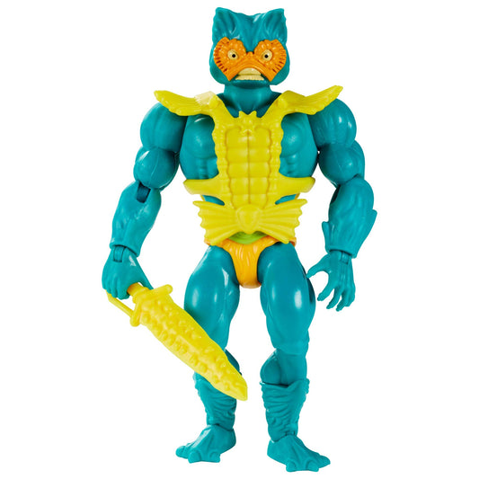 Masters of the Universe Origins Mer-Man 5.5-in Action Figure, Battle Figure for Storytelling Play and Display, Gift for 6 to 10-Year-Olds and Adult Collectors