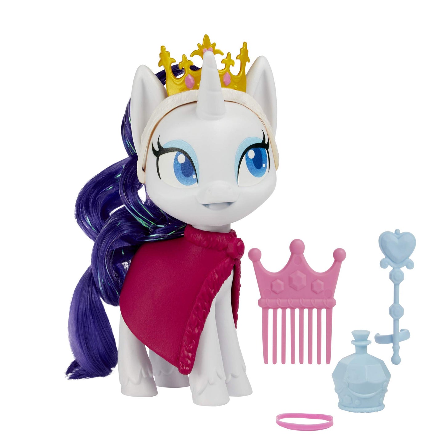 My Little Pony Rarity Potion Dress Up Figure -- 5-Inch White Pony Toy with Dress-Up Fashion Accessories, Brushable Hair and Comb