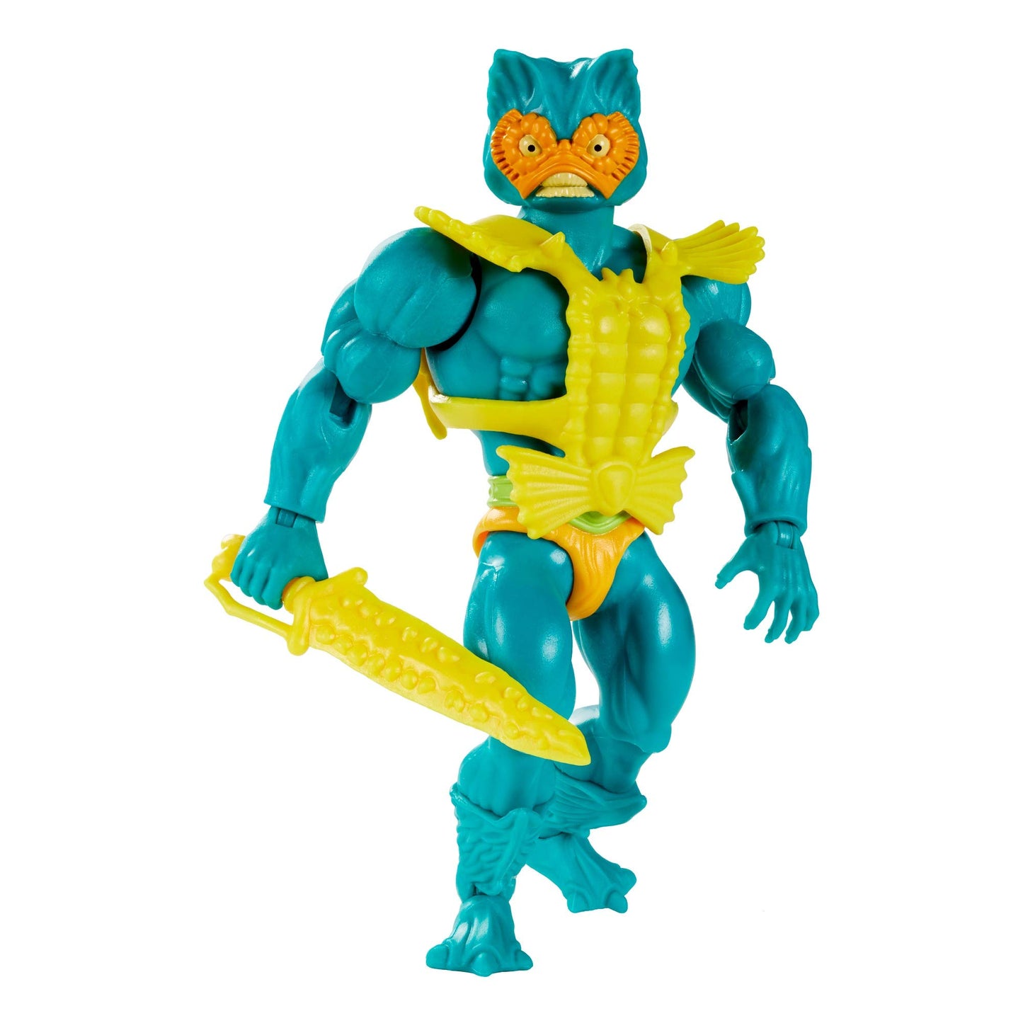 Masters of the Universe Origins Mer-Man 5.5-in Action Figure, Battle Figure for Storytelling Play and Display, Gift for 6 to 10-Year-Olds and Adult Collectors