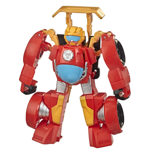 Playskool Heroes Transformers Rescue Bots Academy Hot Shot Converting Toy Robot, 4.5-Inch Collectible Action Figure Toy for Kids Ages 3 and Up