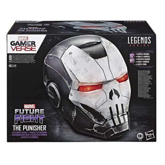 Hasbro Marvel Legends Series Gamerverse The Punisher Roleplay Premium Collector Electronic Helmet with LED Light FX