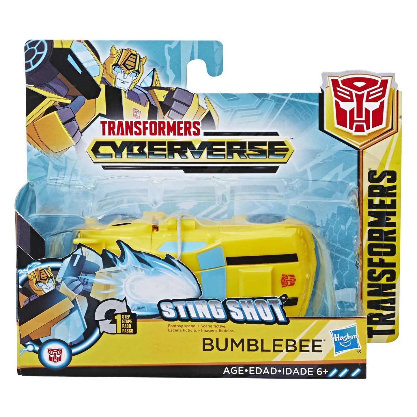 Hasbro Transformers Cyberverse Attackers: 1-Step Changer Bumblebee Action Figure Toy