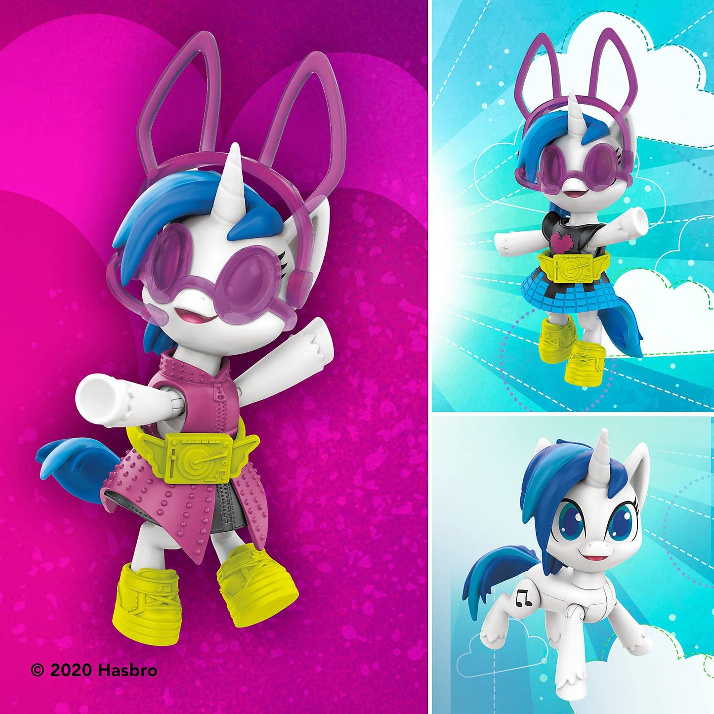 My Little Pony Smashin Fashion Party 2-Pack -- 30 Pieces, Pinkie Pie and DJ Pon-3 Poseable Figures and Surprise Fashion Toy Accessories
