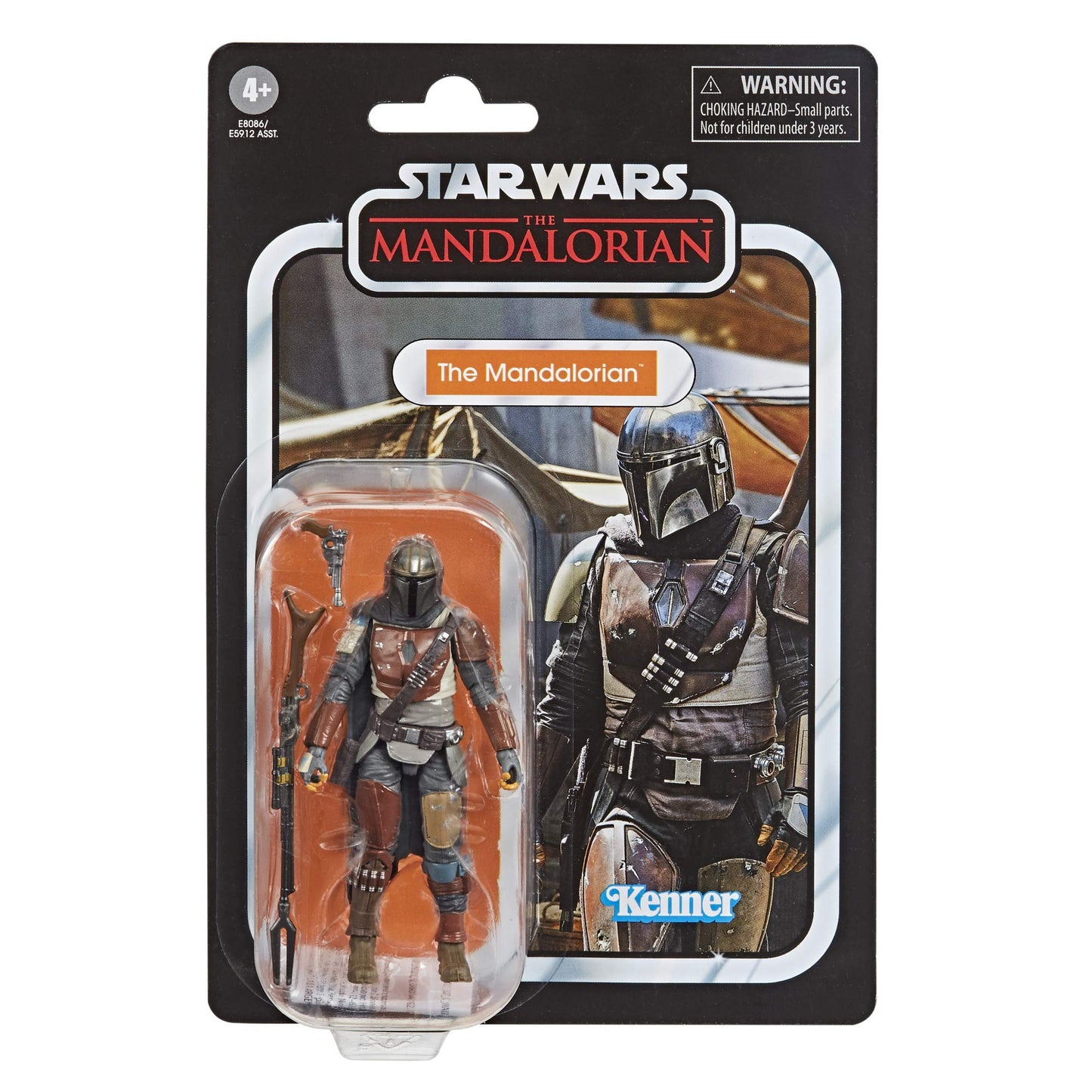 Star Wars The Vintage Collection The Mandalorian Toy, 3.75-inch Scale Action Figure, Toys for Kids Ages 4 and Up