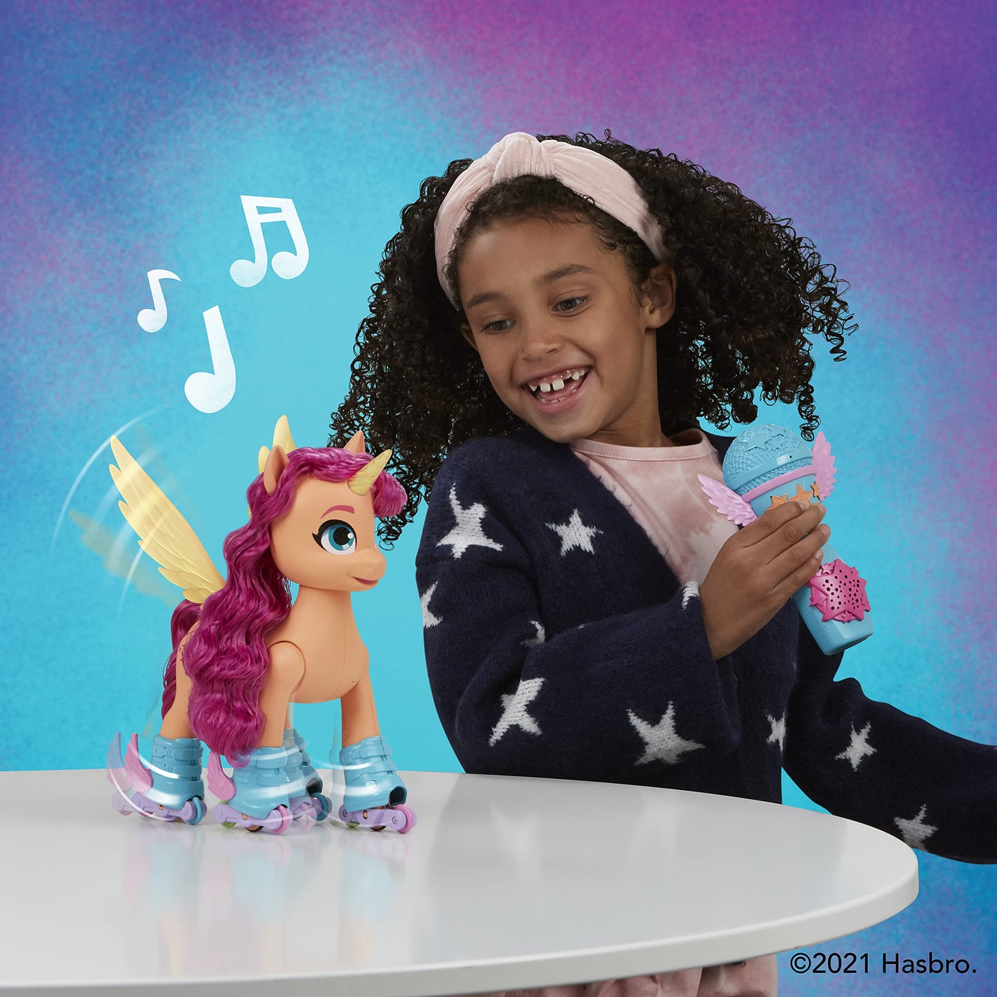 My Little Pony: A New Generation Movie Sing 'N Skate Sunny Starscout - Interactive 9-Inch Remote Control Toy with 50 Reactions, Lights