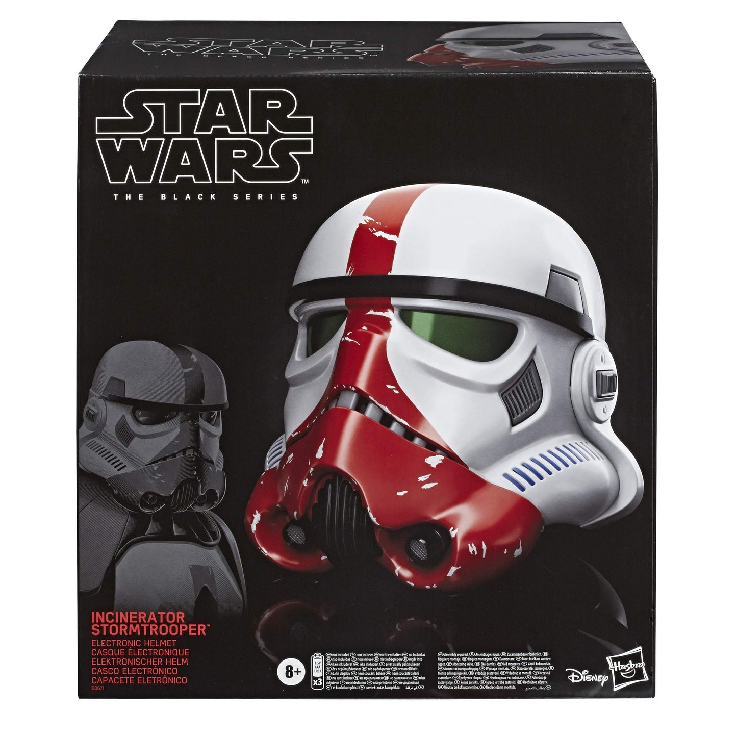 Star Wars The Black Series The Mandalorian Incinerator Stormtrooper Premium Electronic Helmet, Roleplay Collectible