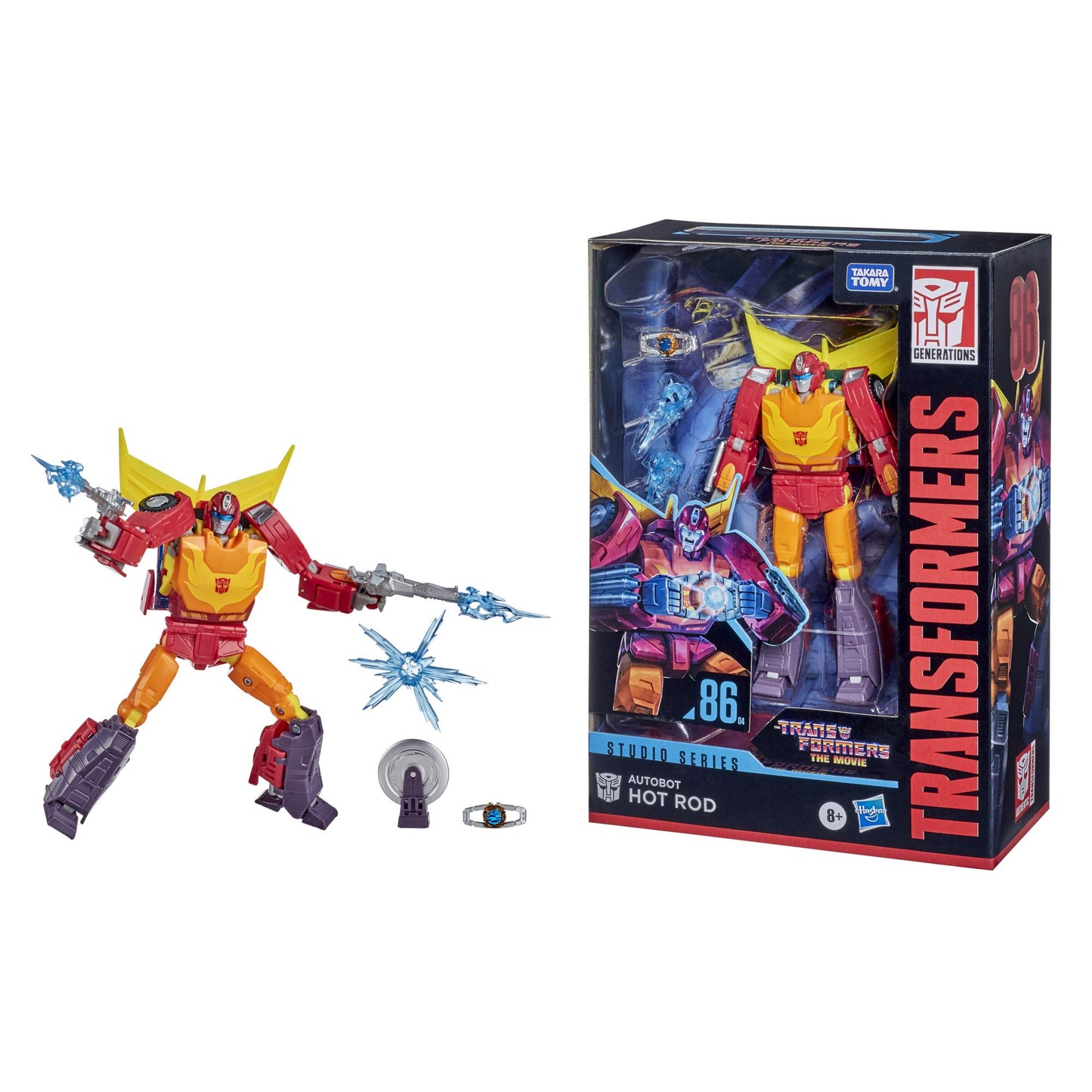 Transformers Toys Studio Series 86 Voyager Class The Transformers: The Movie 1986 Autobot Hot Rod Action Figure - Ages 8 and Up, 6.5-inch