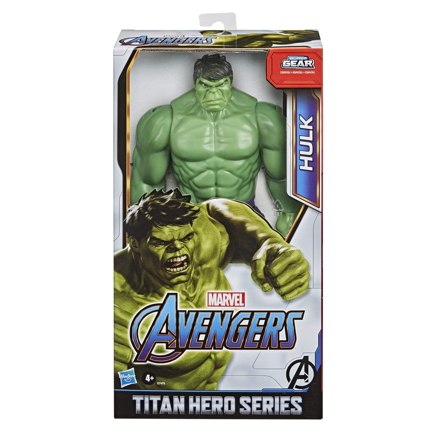 Marvel Avengers Titan Hero Series Blast Gear Deluxe Hulk Action Figure, 12-Inch Toy, Inspired by Marvel Comics, for Kids Ages 4 and Up