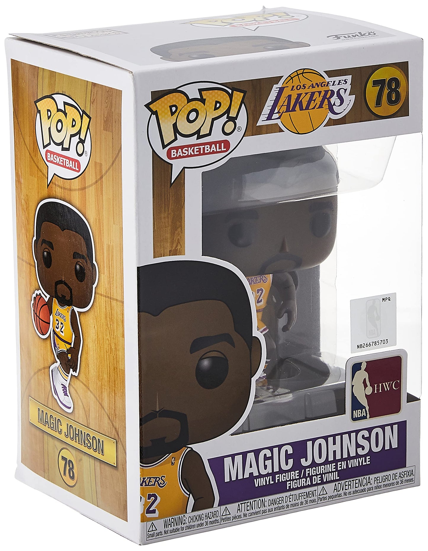 Funko Pop! Basketball NBA Legends: Magic Johnson (Lakers Home) Pop Figure