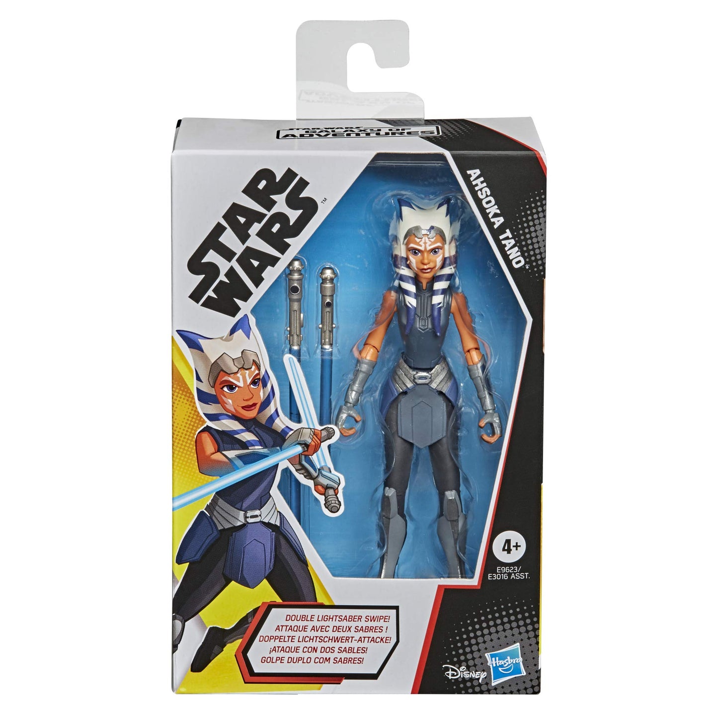 Star Wars Galaxy of Adventures Ahsoka Tano Toy 5-Inch-Scale Action Figure with Fun Lightsaber Accessory Feature, Toys for Kids Ages 4 and Up