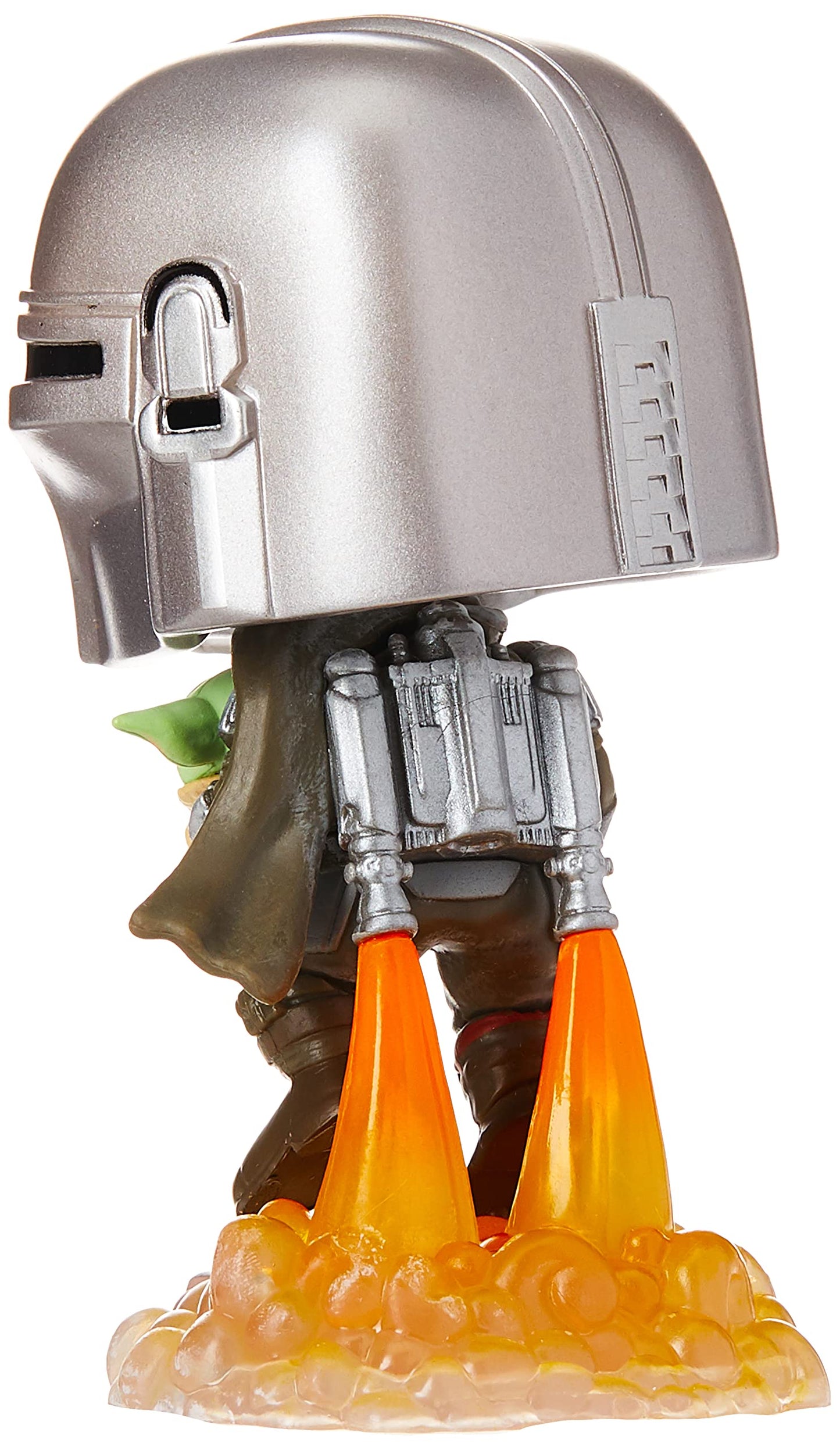 Funko Pop! Star Wars: The Mandalorian - Mandalorian Flying with The Child, Multicolor