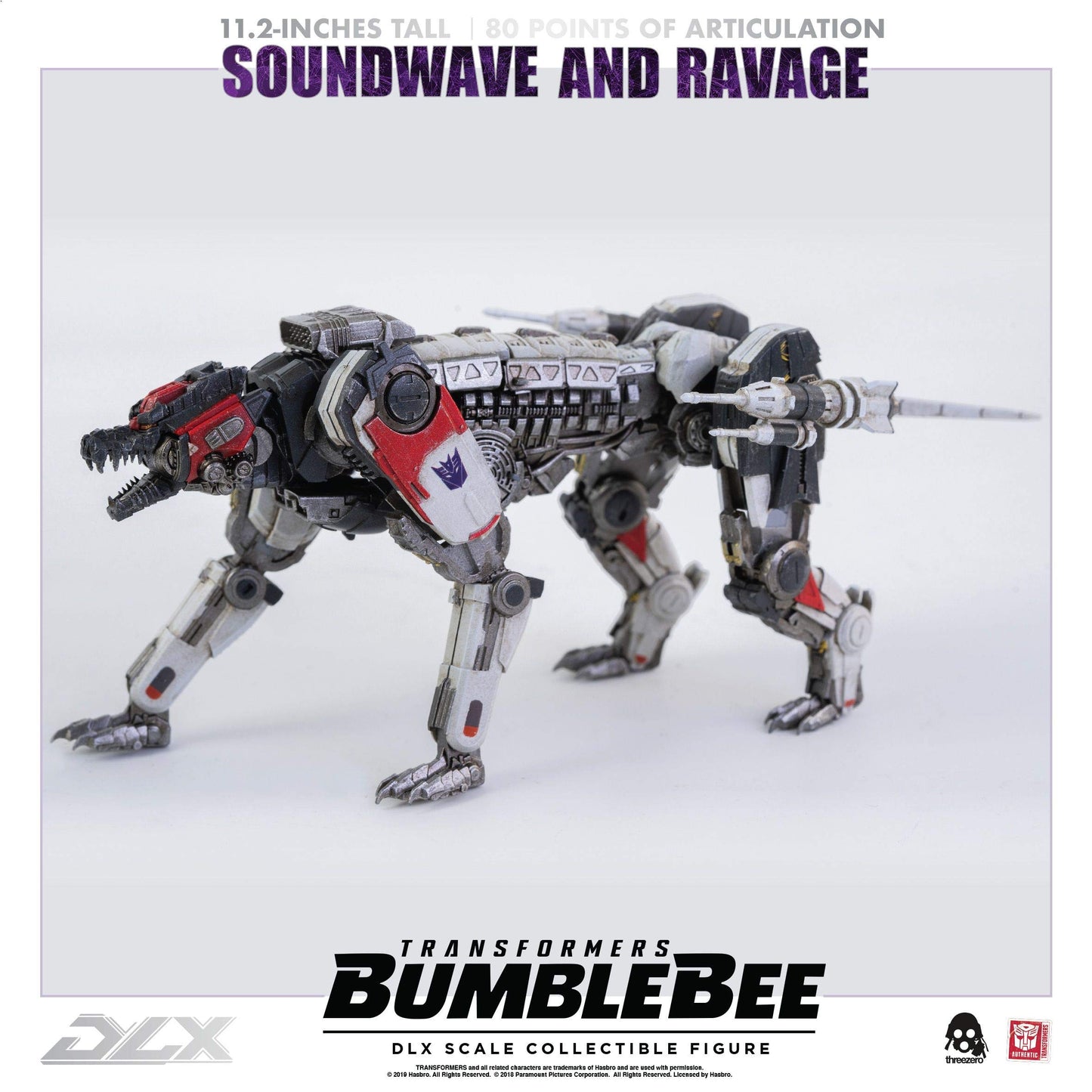 ThreeZero Transformers Bumblebee: Soundwave Deluxe Collectible Figure, Multicolor