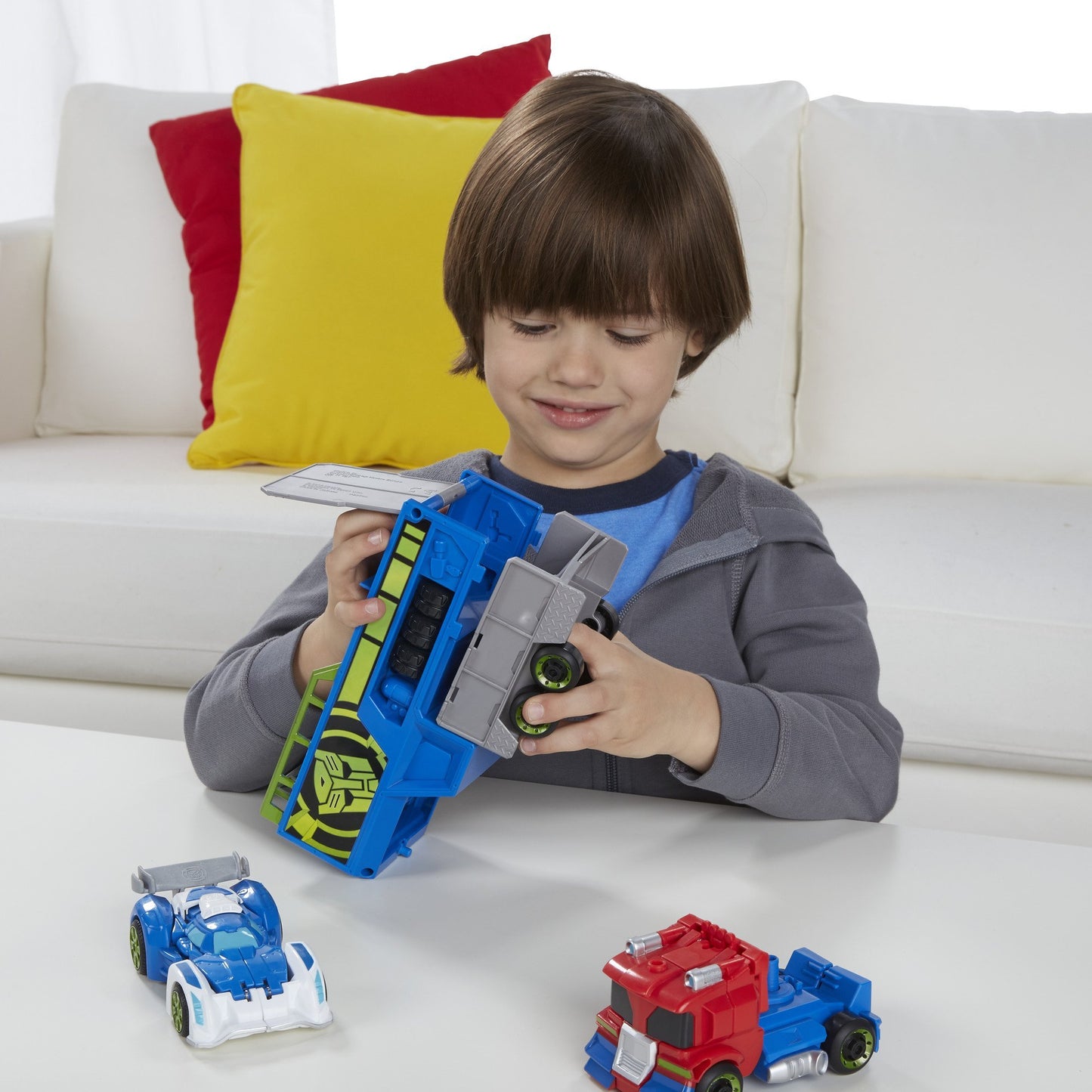 Playskool Heroes Transformers Rescue Bots Optimus Prime Racing Trailer