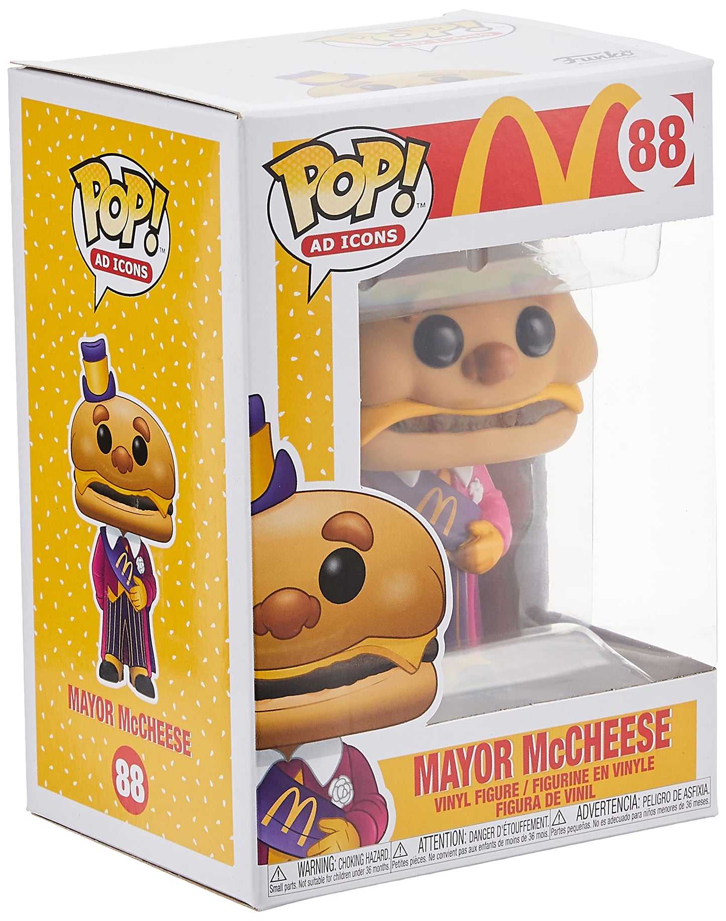 Funko Pop! Ad Icons: McDonald's - Mayor McCheese, Multicolor