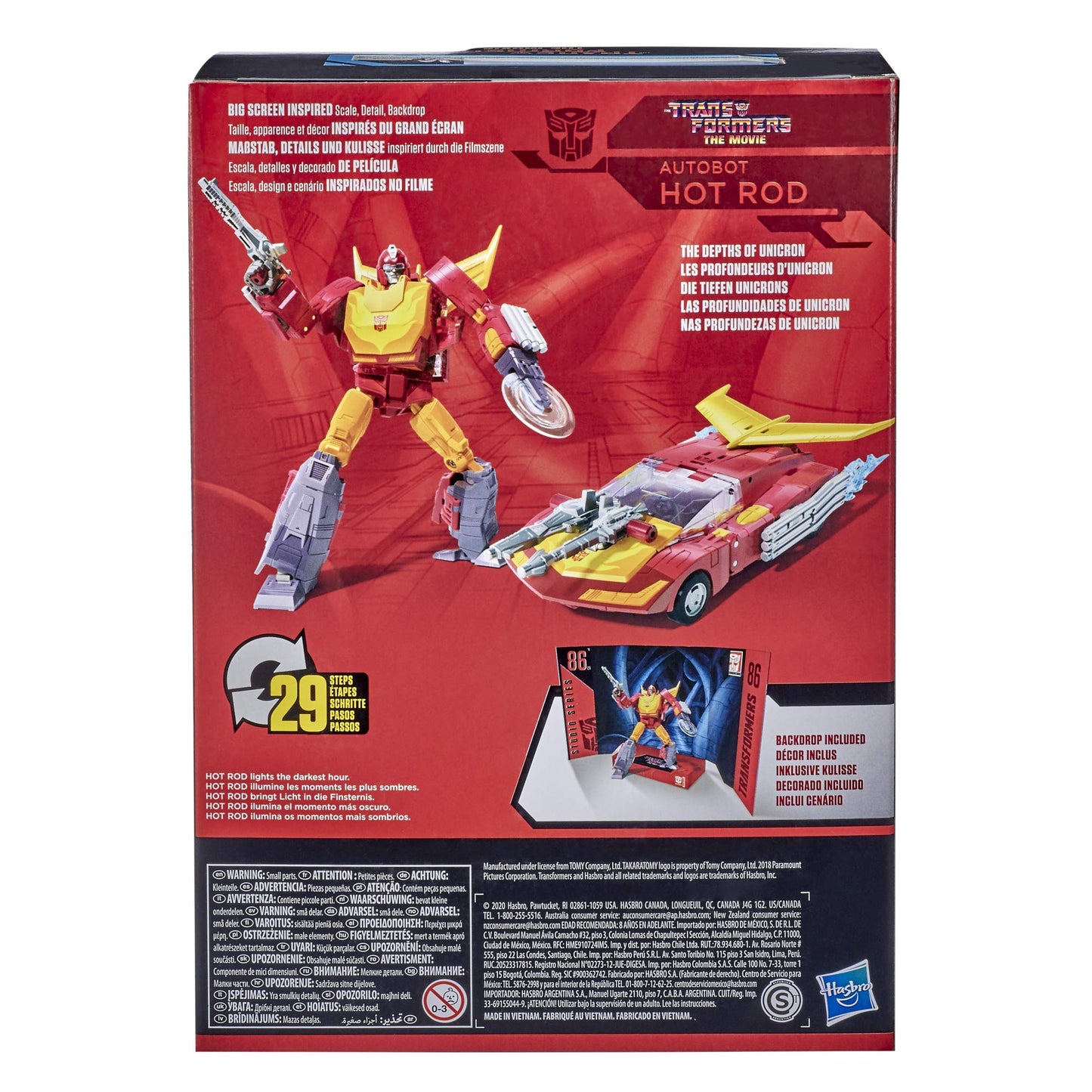 Transformers Toys Studio Series 86 Voyager Class The Transformers: The Movie 1986 Autobot Hot Rod Action Figure - Ages 8 and Up, 6.5-inch