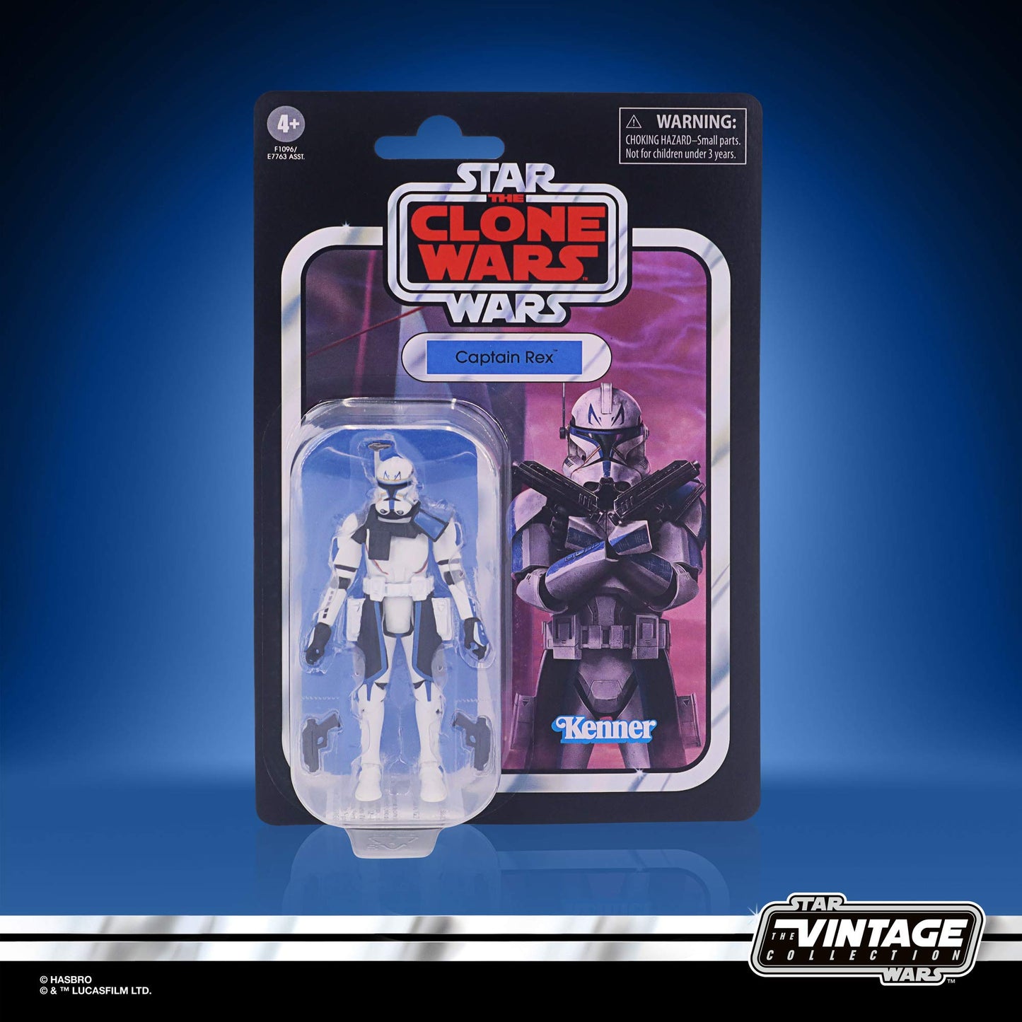 Star Wars The Vintage Collection Captain Rex Toy, 3.75-Inch-Scale Star Wars: The Clone Wars Action Figure, Toys for Kids Ages 4 and Up