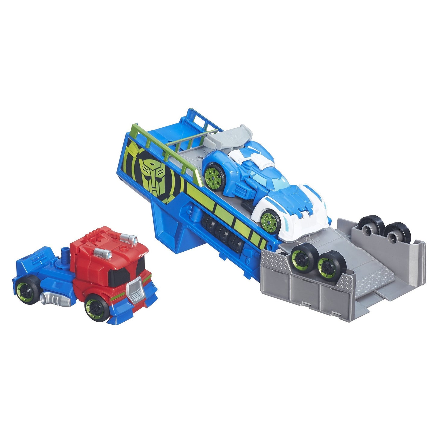 Playskool Heroes Transformers Rescue Bots Optimus Prime Racing Trailer