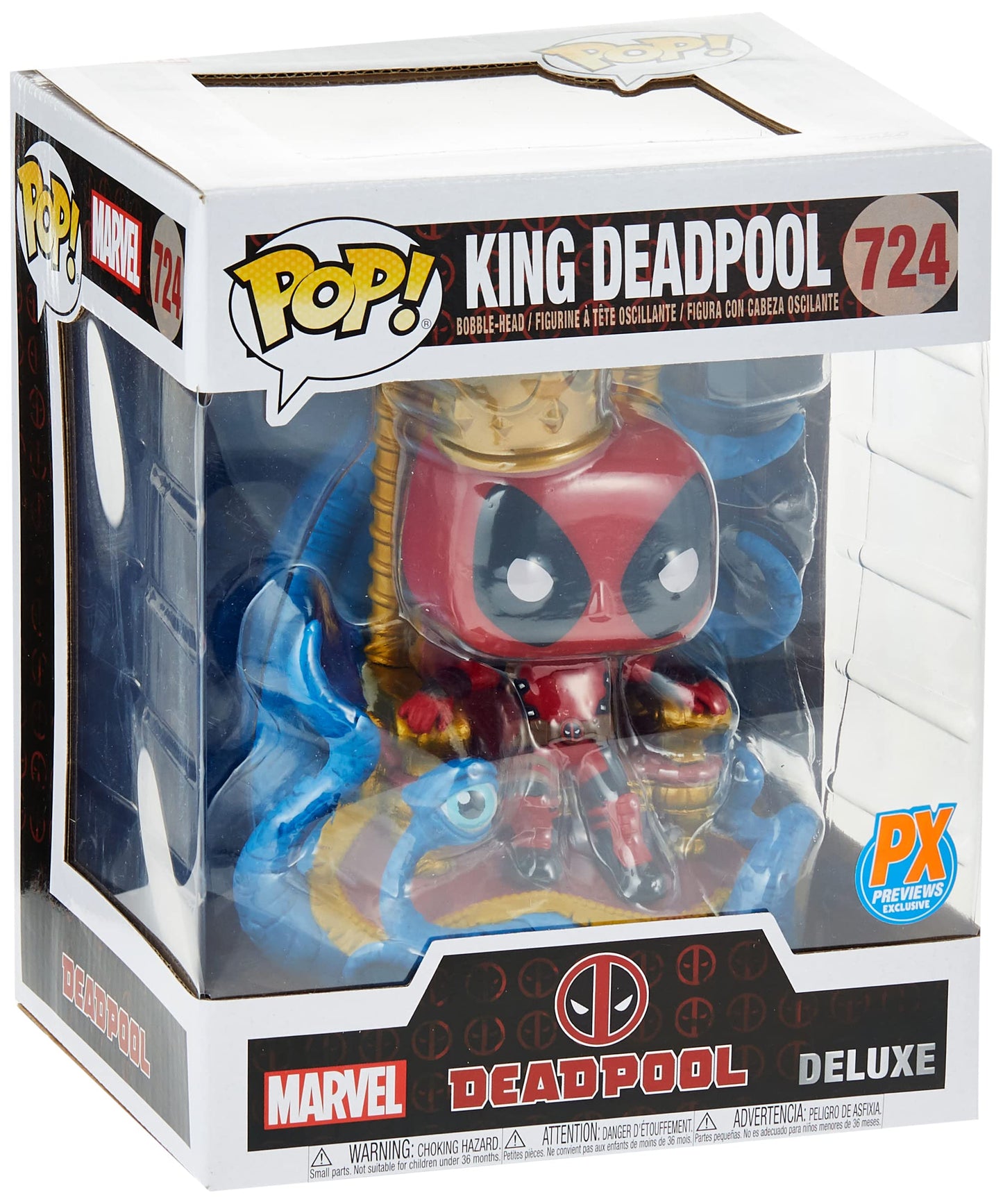 Pop! Deluxe Marvel Heroes King Deadpool on Throne Vinyl Figure