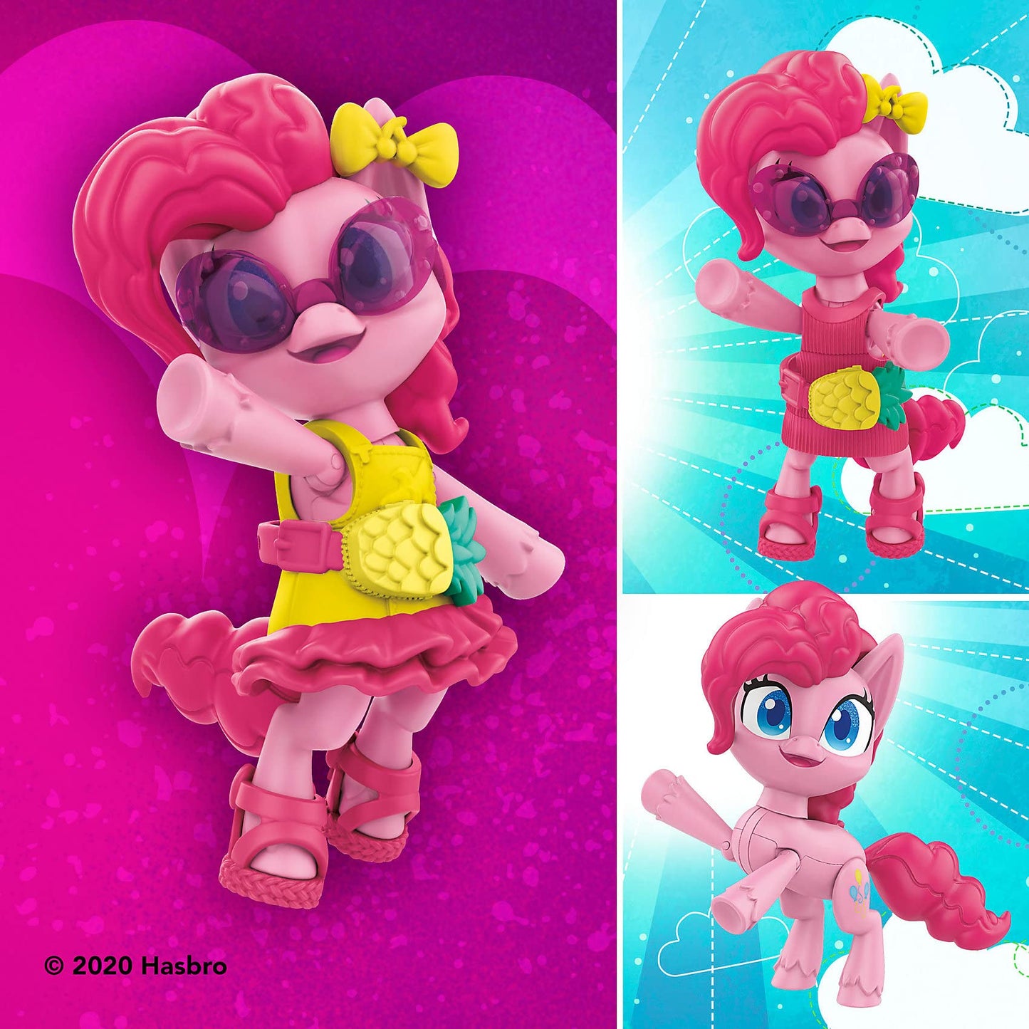 My Little Pony Smashin Fashion Party 2-Pack -- 30 Pieces, Pinkie Pie and DJ Pon-3 Poseable Figures and Surprise Fashion Toy Accessories