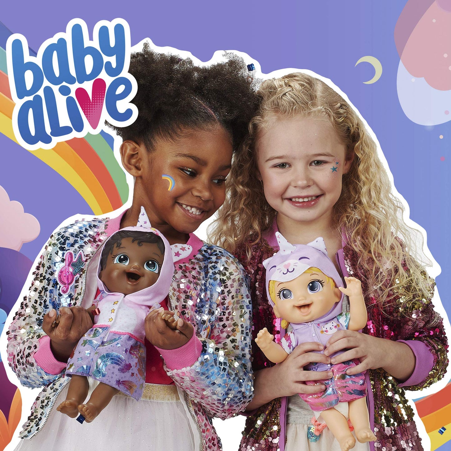 Hasbro Baby Alive Tinycorns Doll, Unicorn, Accessories, Drinks, Wets, Black Hair Toy for Kids Ages 3 Years and Up