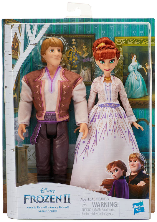 Disney Frozen Anna and Kristoff Fashion Dolls 2-Pack, Outfits Featured in The Disney Frozen 2 Movie