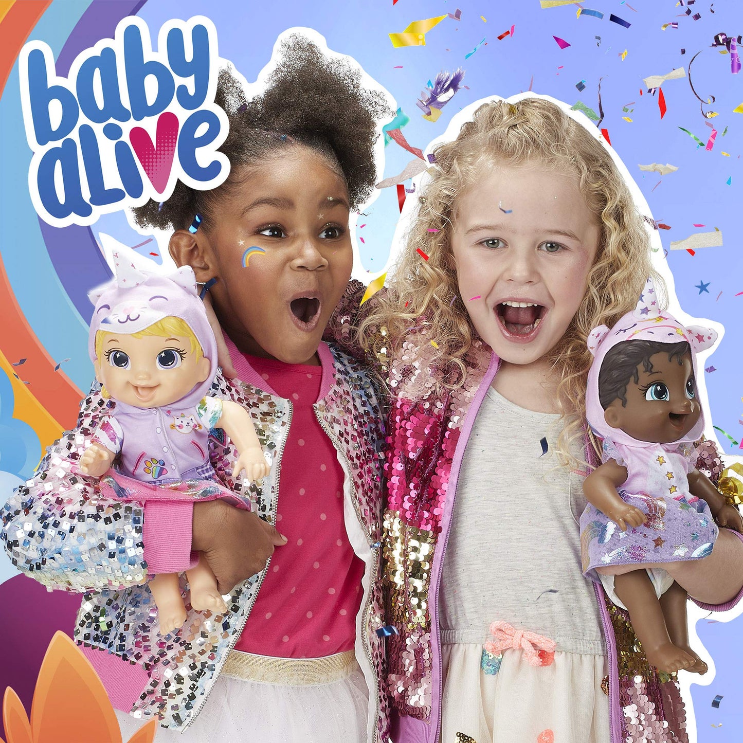 Hasbro Baby Alive Tinycorns Doll, Unicorn, Accessories, Drinks, Wets, Black Hair Toy for Kids Ages 3 Years and Up