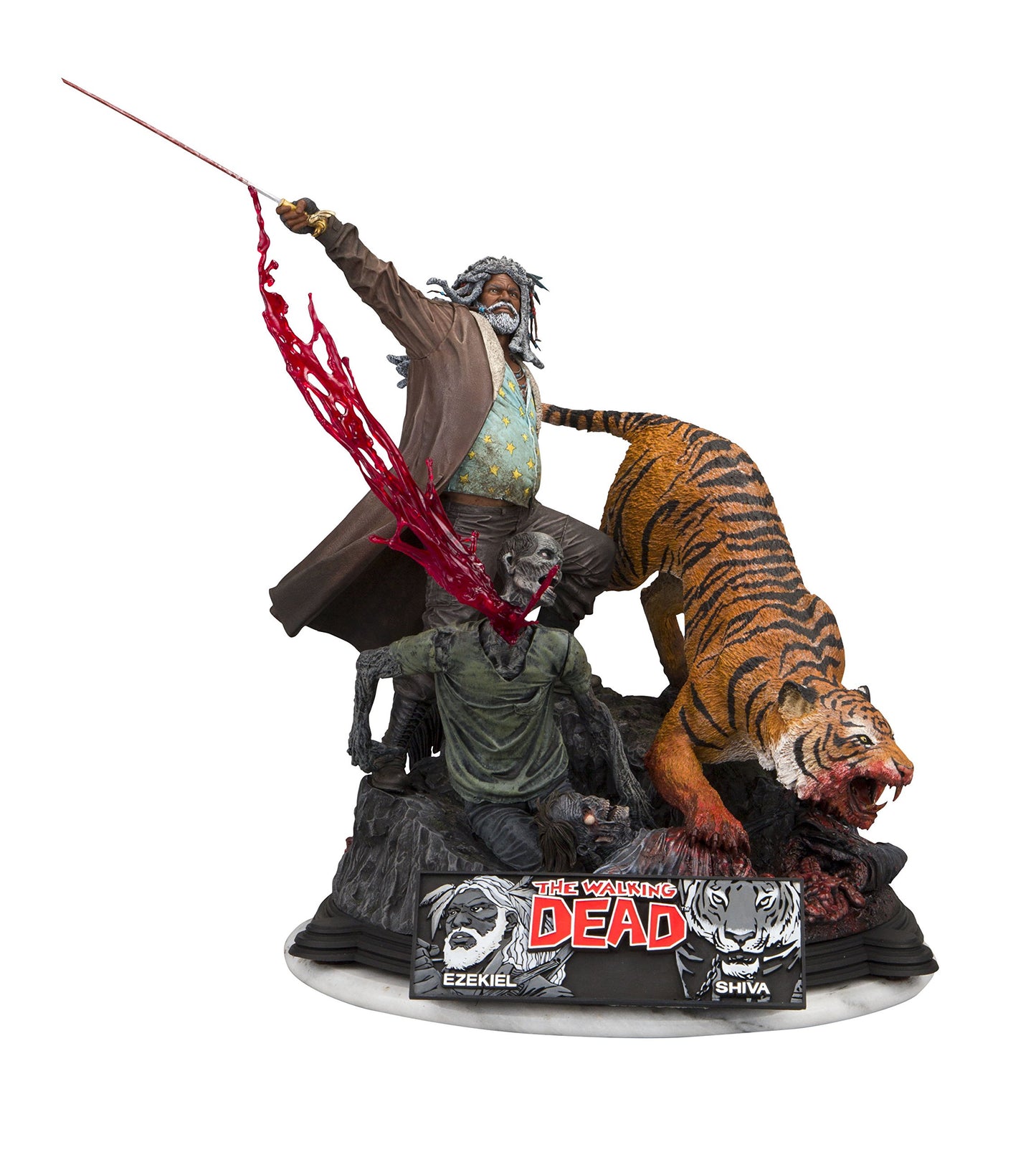 McFarlane Toys 14666-0 The Walking Dead Ezekiel and Shiva Limited Edition Resin Statue Action Figure