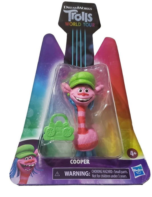 Trolls World Tour Collectible Figure - DreamWorks Keepsake - 4 inch tall Cooper