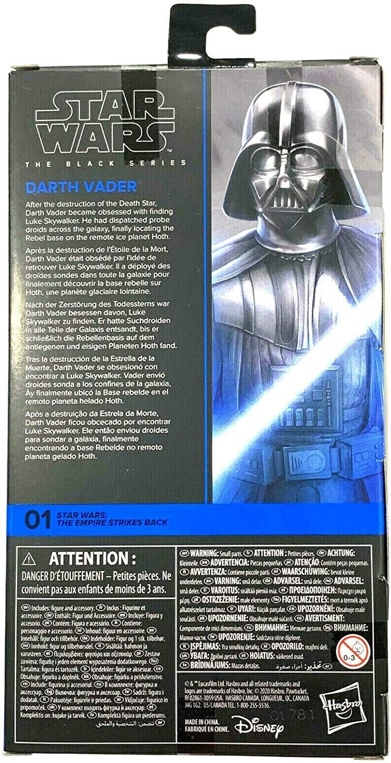 Star Wars The Black Series The Empire Strikes Back Darth Vader E9365 6" Figure