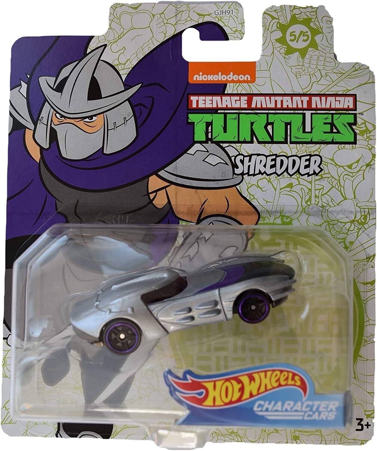 Hot Wheels Character Cars Shredder Teenage Mutant Ninja Turtles 5/5